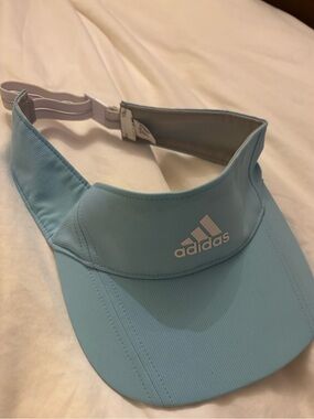 adidas Light Blue Athletic Visor with Logo